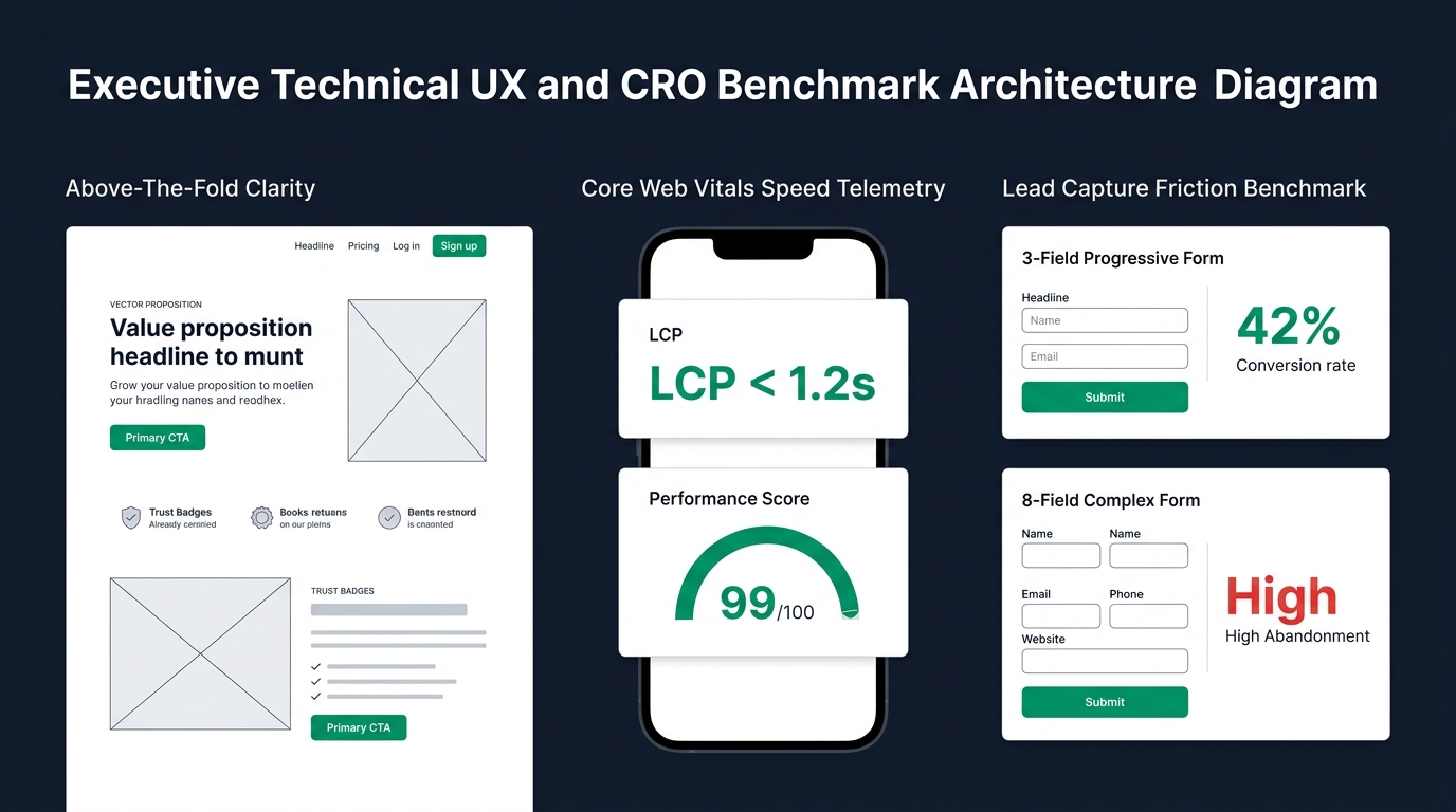 High-Converting Service Landing Page Design UX, Speed, and Form Friction Benchmarks